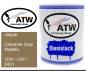 Preview: Jaguar, Charente Gray Metallic, 1DN / LRP / 2451: 1L Lackdose, von ATW Autoteile West.